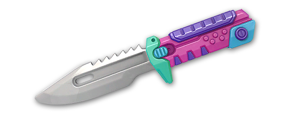 BlastX Polymer KnifeTech Coated Knife · Variant 3 Pink · Valorant weapon skin