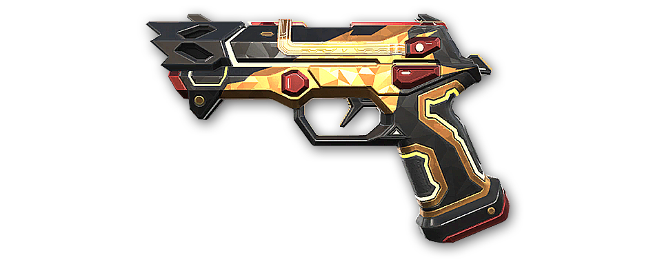 Glitchpop, EP 2 Classic · Variant 3 Gold · Valorant weapon skin