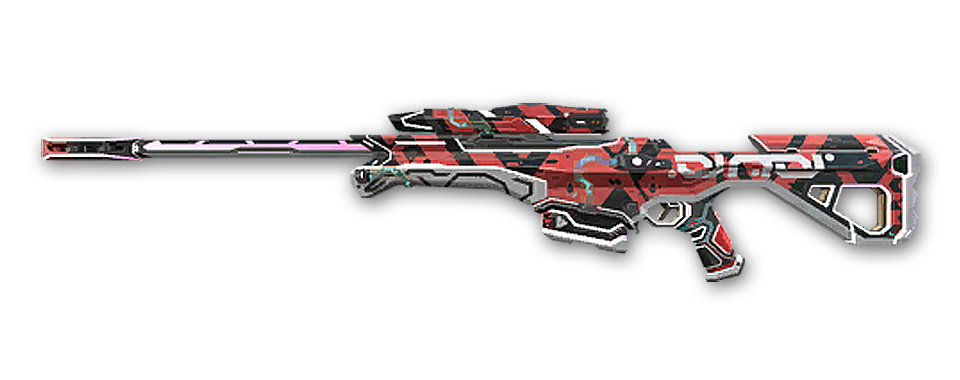 Glitchpop, EP 2 Operator · Variant 2 Red · Valorant weapon skin