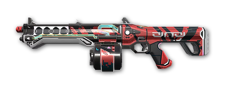 Glitchpop Judge · Variant 2 Red · Valorant weapon skin