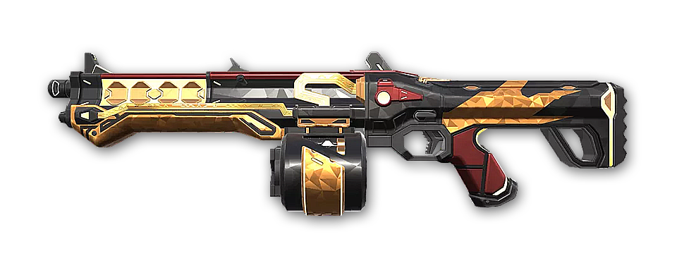 Glitchpop Judge · Variant 3 Gold · Valorant weapon skin