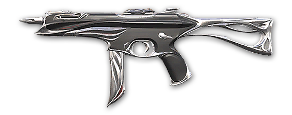Sovereign Stinger · Variant 2 Silver · Valorant weapon skin